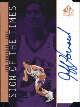 1998-99 SP Authentic - Sign of the Times Bronze #JH Jeff Hornacek Front