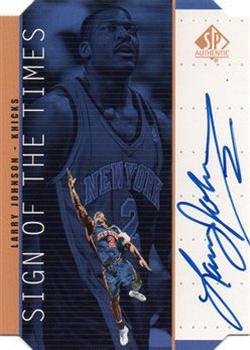 1998-99 SP Authentic - Sign of the Times Bronze #LJ Larry Johnson Front