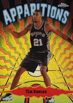 1998-99 Topps Chrome - Apparitions Refractors #A14 Tim Duncan Front