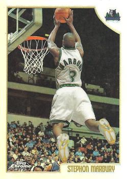 1998-99 Topps Chrome - Refractors #58 Stephon Marbury Front