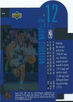 1996-97 Upper Deck UD3 #24 John Stockton Back