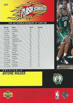 1998-99 UD Choice - Choice Reserve #157 Antoine Walker Back