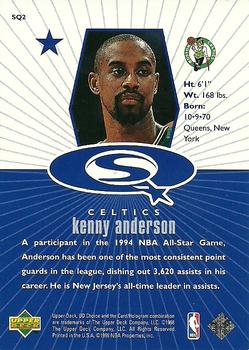 1998-99 UD Choice - StarQuest Blue #SQ2 Kenny Anderson Back