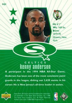 1998-99 UD Choice - StarQuest Green #SQ2 Kenny Anderson Back