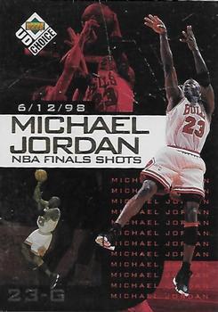 1998-99 UD Choice Preview - Michael Jordan NBA Finals Shots #5 Michael Jordan Front