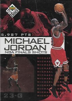 1998-99 UD Choice Preview - Michael Jordan NBA Finals Shots #7 Michael Jordan Front