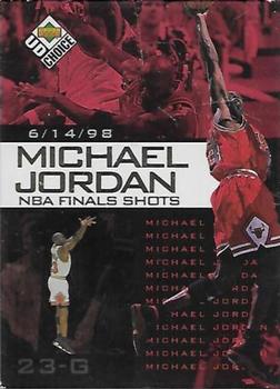 1998-99 UD Choice Preview - Michael Jordan NBA Finals Shots #9 Michael Jordan Front