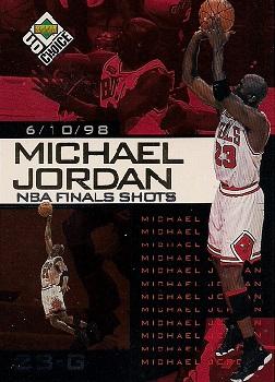 1998-99 UD Choice Preview - Michael Jordan NBA Finals Shots #4 Michael Jordan Front