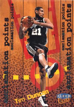 1998-99 Ultra - Exclamation Points #2 EP Tim Duncan Front