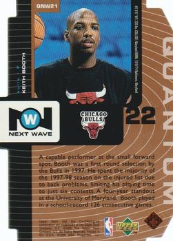 1998-99 Upper Deck - Next Wave Tier 1 (Quantum Bronze) #QNW21 Keith Booth Back