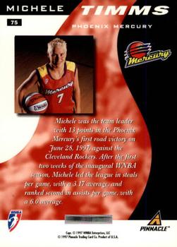 1997 Pinnacle Inside WNBA #75 Michele Timms Back