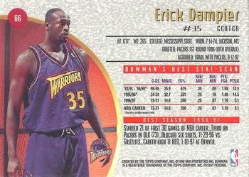 1997-98 Bowman's Best #66 Erick Dampier Back
