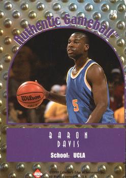 1999 Collector's Edge Rookie Rage - Authentic Gameball #BD Baron Davis Back