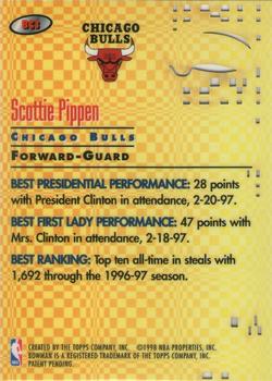 1997-98 Bowman's Best - Best Cuts #BC3 Scottie Pippen Back
