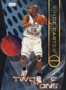 1999 Press Pass SE - Two on One #TO2A Steve Francis / Vince Carter Back