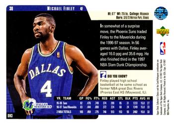 1997-98 Collector's Choice #30 Michael Finley Back