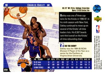 1997-98 Collector's Choice #93 Charles Oakley Back