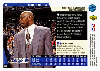 1997-98 Collector's Choice #96 Horace Grant Back