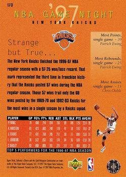 1997-98 Collector's Choice #173 New York Knicks Back