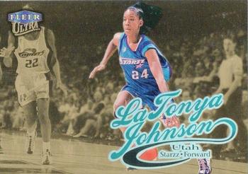 1999 Ultra WNBA - Gold Medallion #18G LaTonya Johnson Front