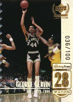 1998-99 Upper Deck Century Legends - Century Collection #28 George Gervin Front
