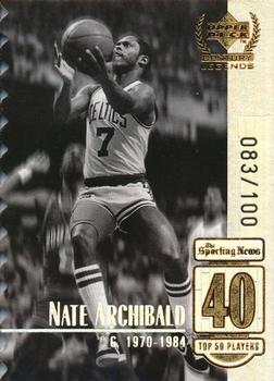 1998-99 Upper Deck Century Legends - Century Collection #40 Nate Archibald Front
