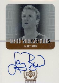 1998-99 Upper Deck Century Legends - Epic Signatures #LB Larry Bird Front