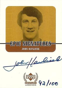 1998-99 Upper Deck Century Legends - Epic Signatures Century #JH John Havlicek Front