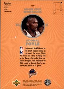 1997-98 Collector's Choice - NBA Miniatures #M9 Adonal Foyle Back