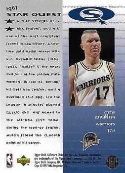 1997-98 Collector's Choice - StarQuest #SQ61 Chris Mullin Back