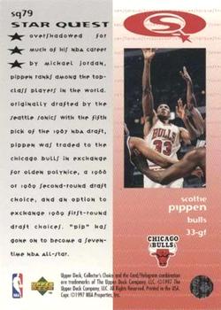 1997-98 Collector's Choice - StarQuest #SQ79 Scottie Pippen Back