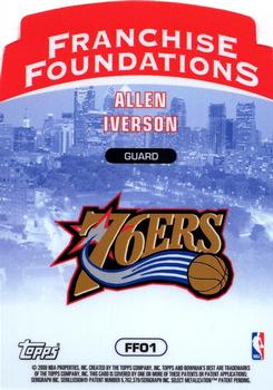 1999-00 Bowman's Best - Franchise Foundations #FF1 Allen Iverson Back