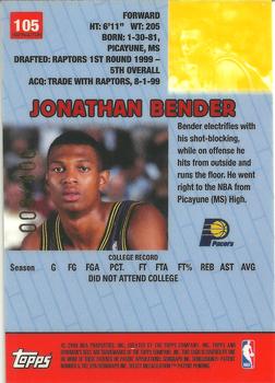 1999-00 Bowman's Best - Refractors #105 Jonathan Bender Back