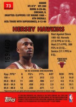 1999-00 Bowman's Best - Refractors #73 Hersey Hawkins Back