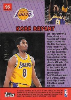 1999-00 Bowman's Best - Refractors #95 Kobe Bryant Back