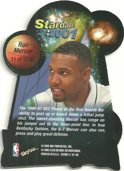 1997-98 E-X2001 - Star Date 2001 #11SD Ron Mercer Back