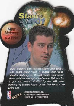 1997-98 E-X2001 - Star Date 2001 #8SD Matt Maloney Back