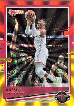 2020-21 Donruss - Holo Red and Gold Laser #64 Russell Westbrook Front