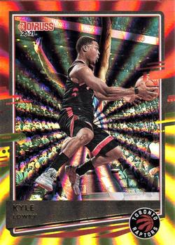 2020-21 Donruss - Holo Red and Gold Laser #196 Kyle Lowry Front