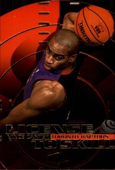 1999-00 Flair Showcase - License to Skill #1 LS Vince Carter Front