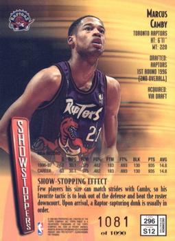 1997-98 Finest - Refractors #296 Marcus Camby Back