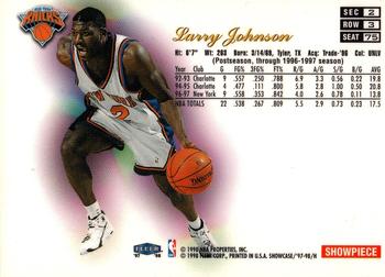 1997-98 Flair Showcase #75 Larry Johnson Back