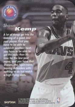 1999-00 Hoops - Calling Card #7CC Shawn Kemp Back