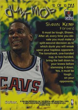 1999-00 Hoops - Dunk Mob #10DM Shawn Kemp Back