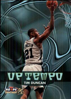 1999-00 Hoops Decade - Up Tempo #4UT Tim Duncan Front