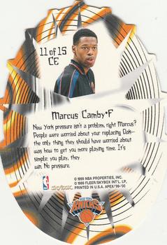 1999-00 SkyBox Apex - Cutting Edge #11 CE Marcus Camby Back