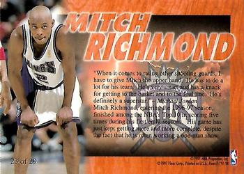 1997-98 Fleer - Flair Hardwood Leaders #23 Mitch Richmond Back