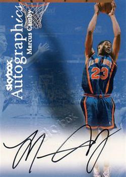1999-00 SkyBox Premium - Autographics #NNO Marcus Camby Front