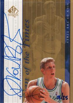 1999-00 SP Authentic - Sign of the Times Gold #DN Dirk Nowitzki Front