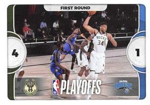 2020-21 Panini NBA Sticker & Card Collection #59 Bucks vs Magic Front